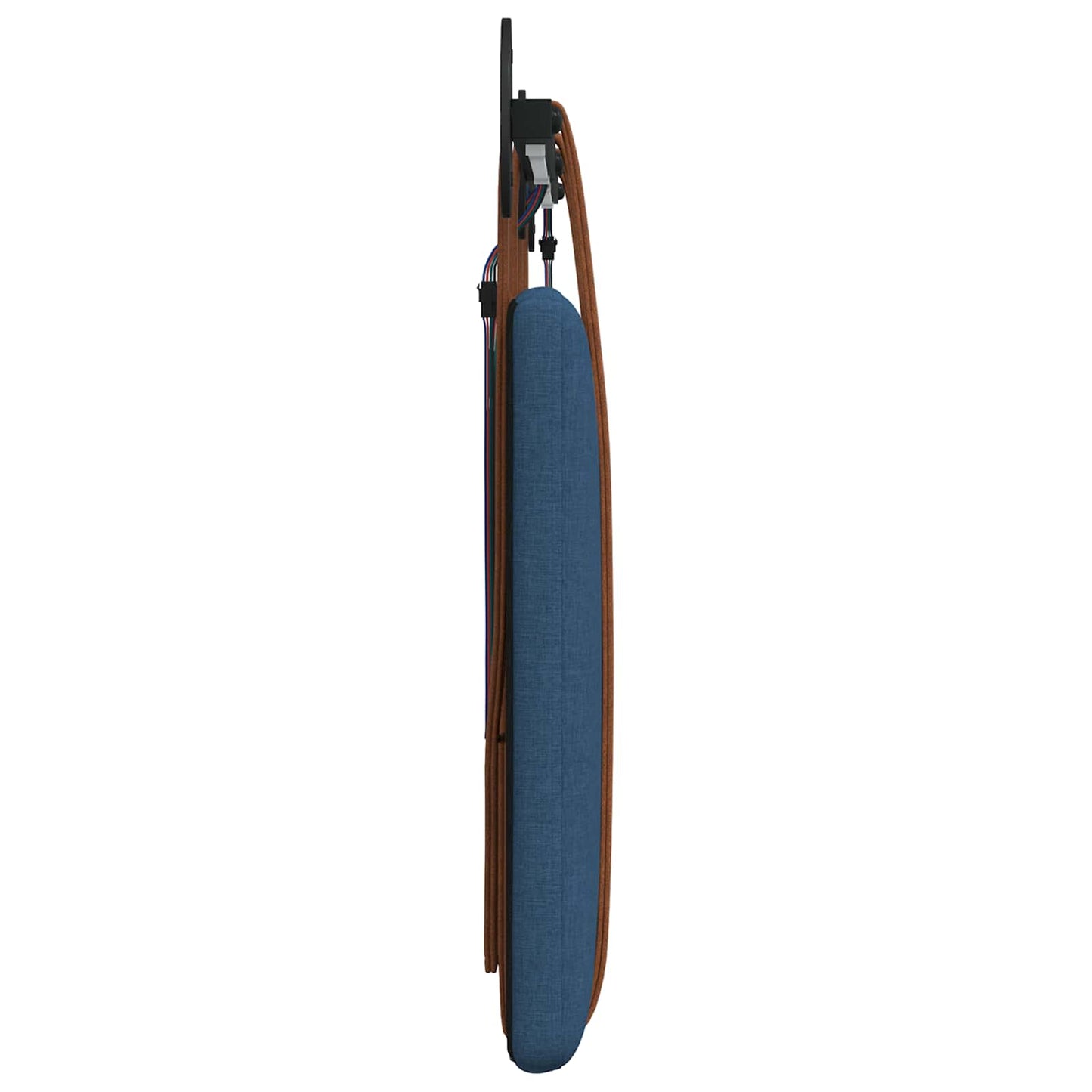 Hangend hoofdbord Met LED-verlichting Blauw Antiek PU