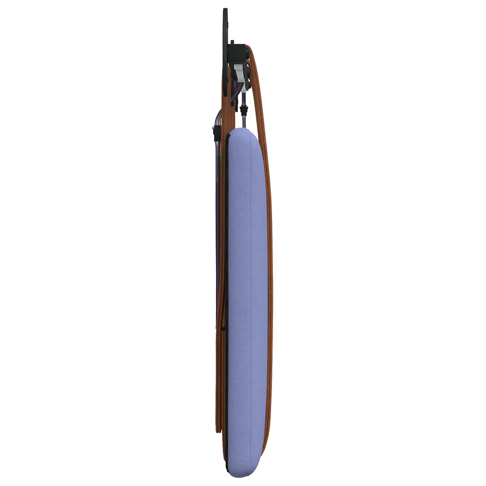 Hangend hoofdbord Met LED-verlichting Jeans Blauw Antiek PU