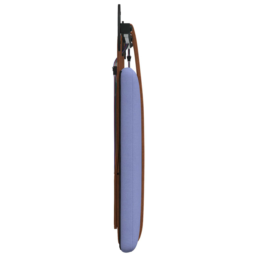 Hangend hoofdbord Met LED-verlichting Jeans Blauw Antiek PU