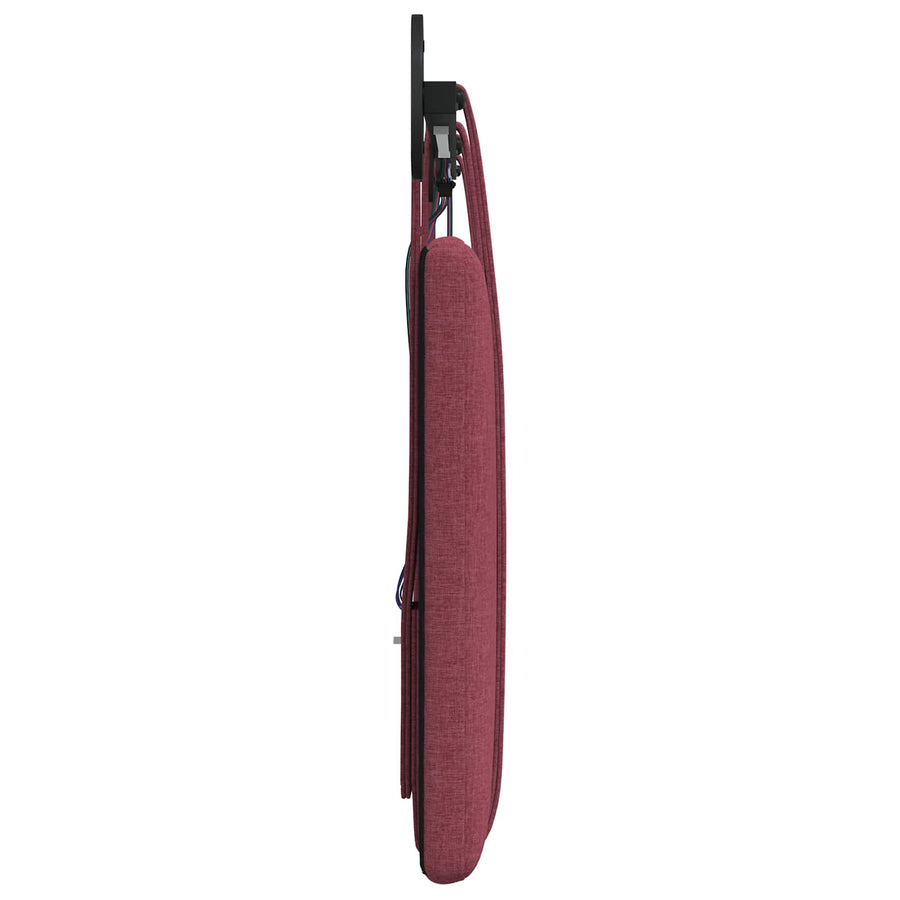 Hangend hoofdbord Met LED-verlichting Wijnrood Stof
