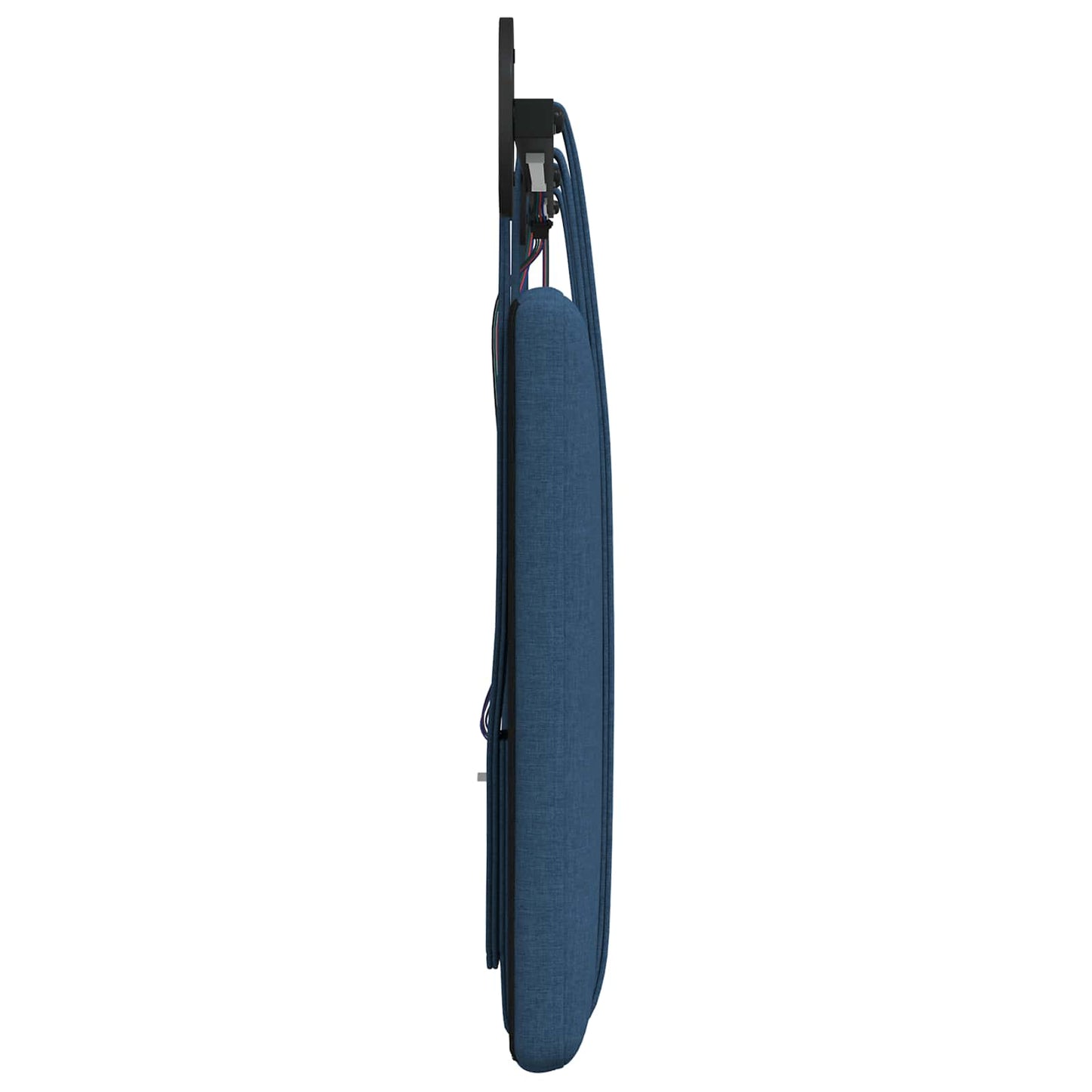 Hangend hoofdbord Met LED-verlichting Blauw Stof