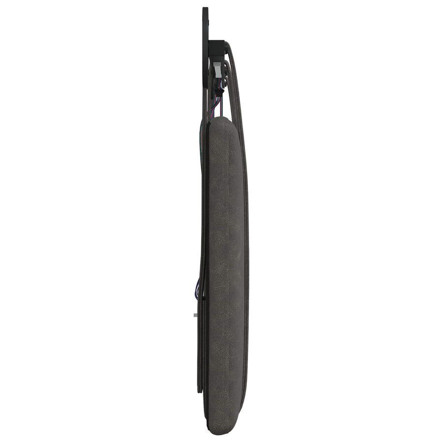 Hangend hoofdbord Met LED-verlichting Zwart Antiek PU