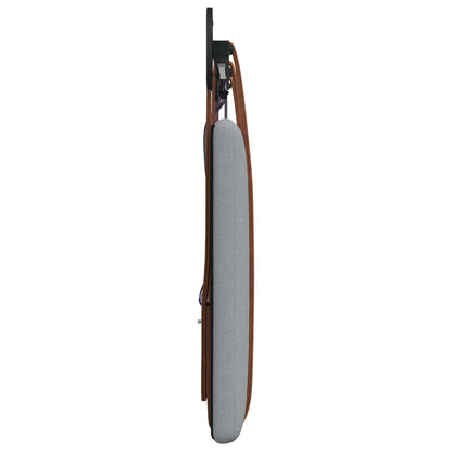 Hangend hoofdbord Met LED-verlichting Lichtgrijs Antiek PU