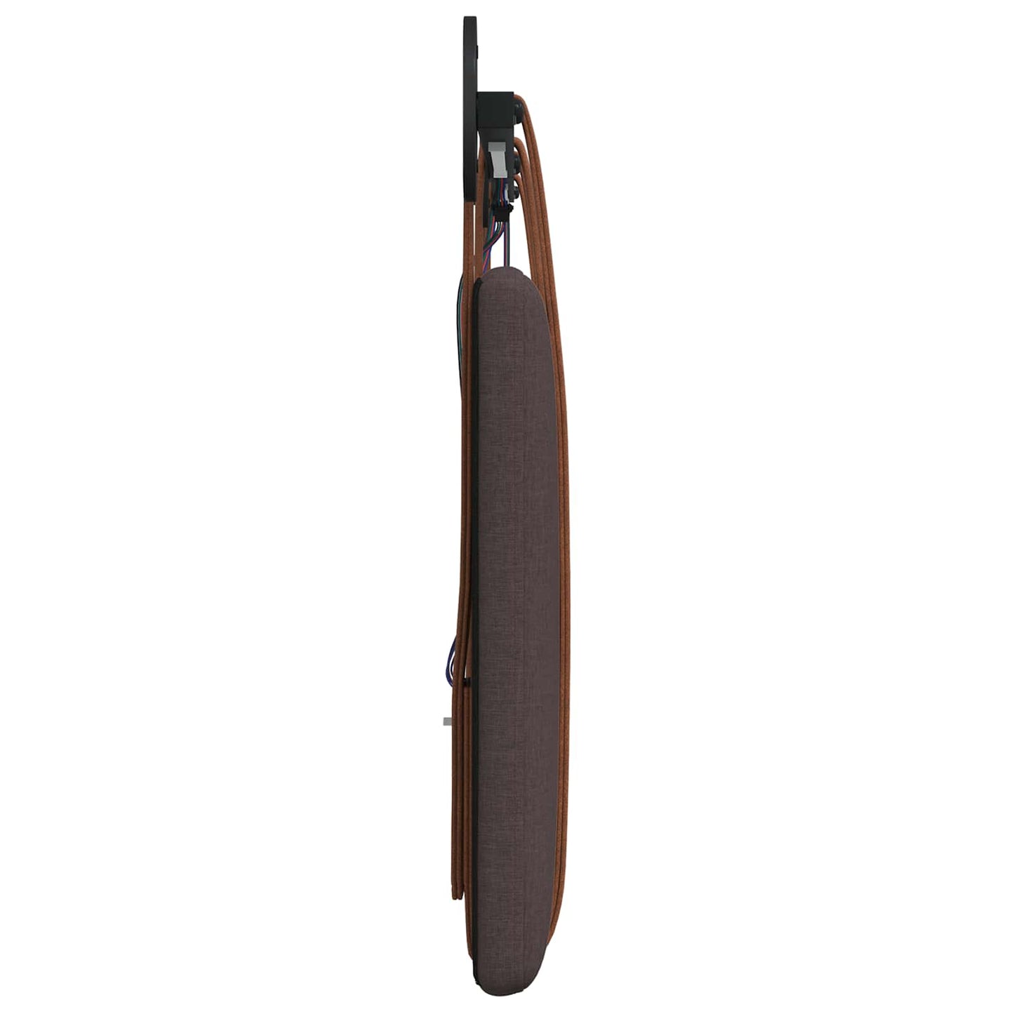 Hangend hoofdbord Met LED-verlichting Donkerbruin Antiek PU