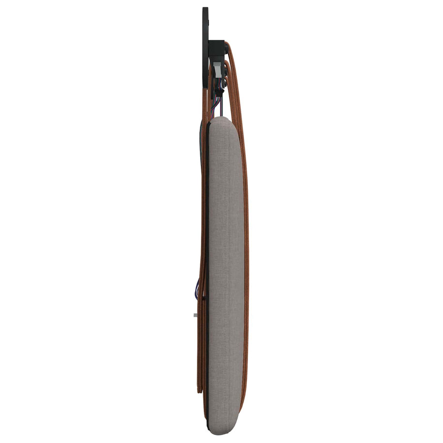 Hangend hoofdbord Met LED-verlichting Taupe Antiek PU