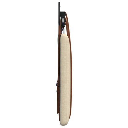 Hangend hoofdbord Met LED-verlichting Crèmekleurig Antiek PU