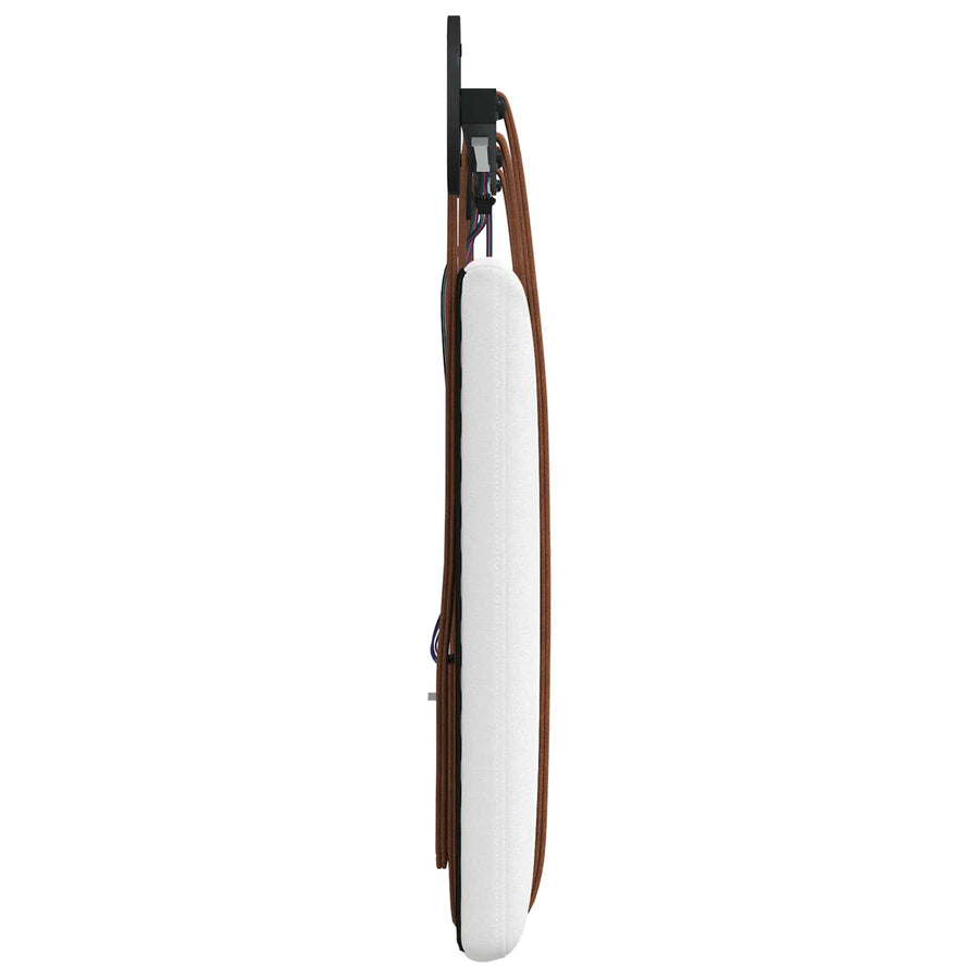 Hangend hoofdbord Met LED-verlichting Wit Antiek PU