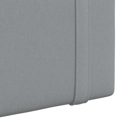 Hangend hoofdbord Met LED-verlichting Lichtgrijs Stof