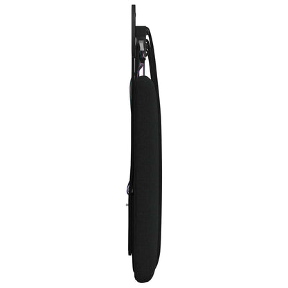 Hangend hoofdbord Met LED-verlichting Zwart Stof