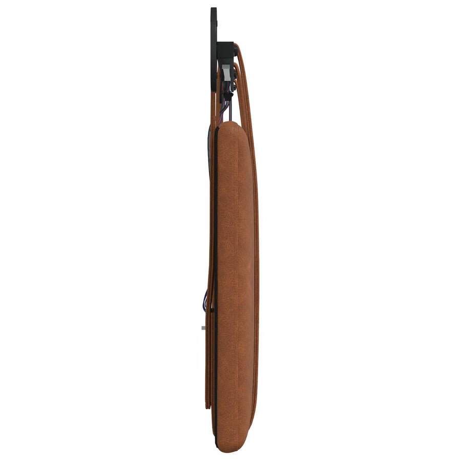 Hangend hoofdbord Met LED-verlichting Bruin Antiek PU