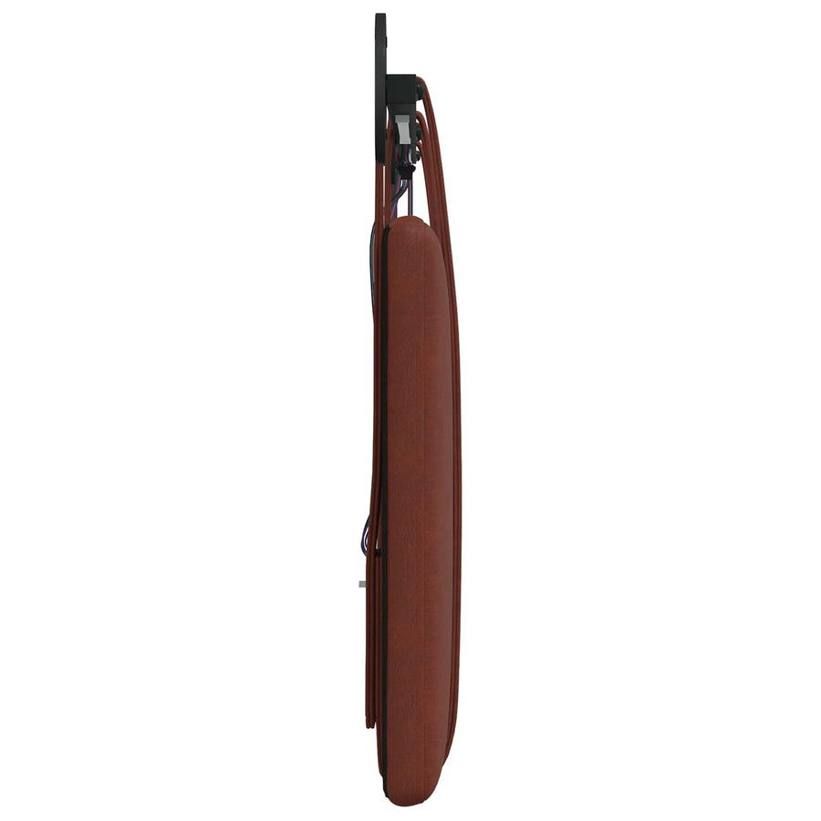 Hangend hoofdbord Met LED-verlichting Glanzend Bruin Antiek PU