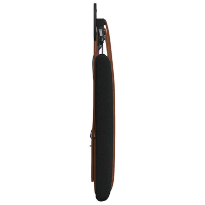 Hangend hoofdbord Met LED-verlichting Zwart Antiek PU