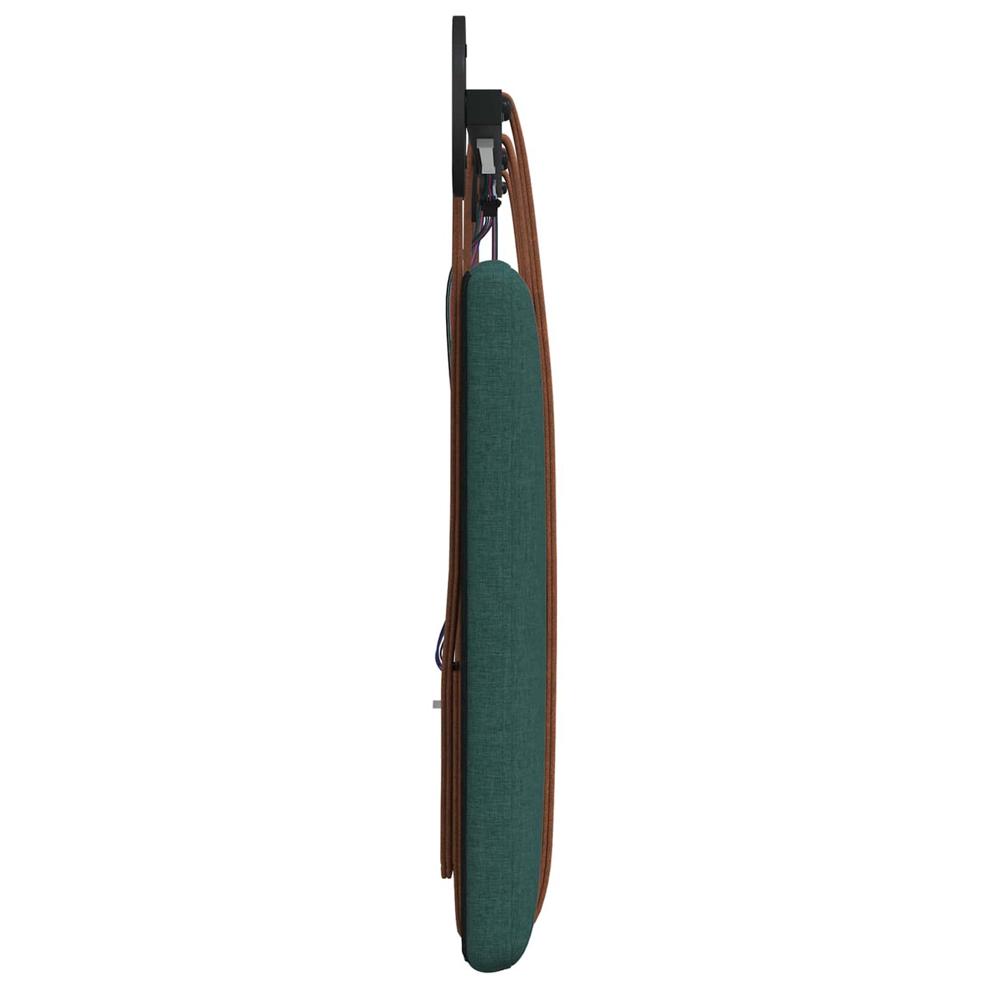 Hangend hoofdbord Met LED-verlichting Donkergroen Antiek PU