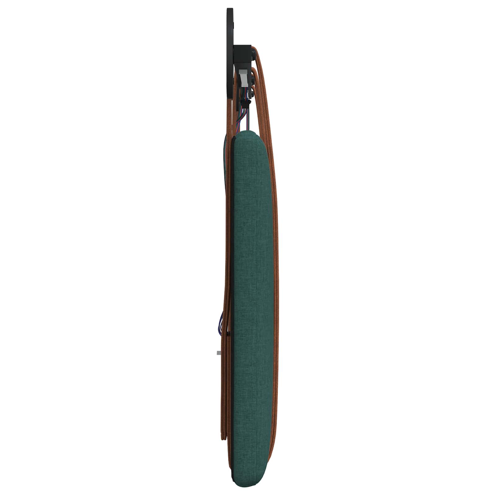 Hangend hoofdbord Met LED-verlichting Donkergroen Antiek PU