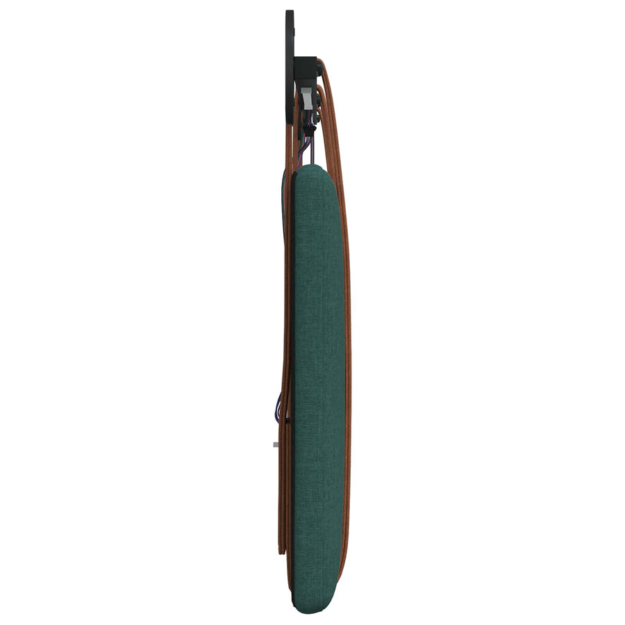 Hangend hoofdbord Met LED-verlichting Donkergroen Antiek PU