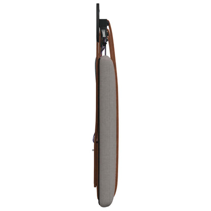 Hangend hoofdbord Met LED-verlichting Taupe Antiek PU