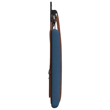 Hangend hoofdbord Met LED-verlichting Blauw Antiek PU
