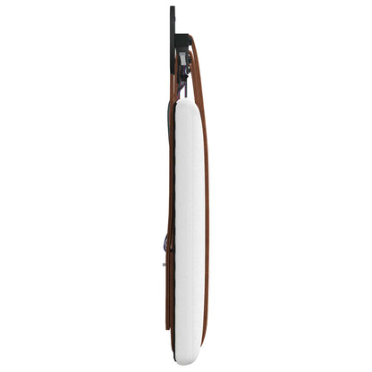 Hangend hoofdbord Met LED-verlichting Wit Antiek PU