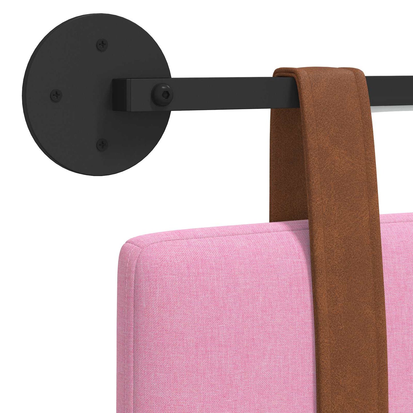 Hangend hoofdbord Met LED-verlichting Roze Antiek PU