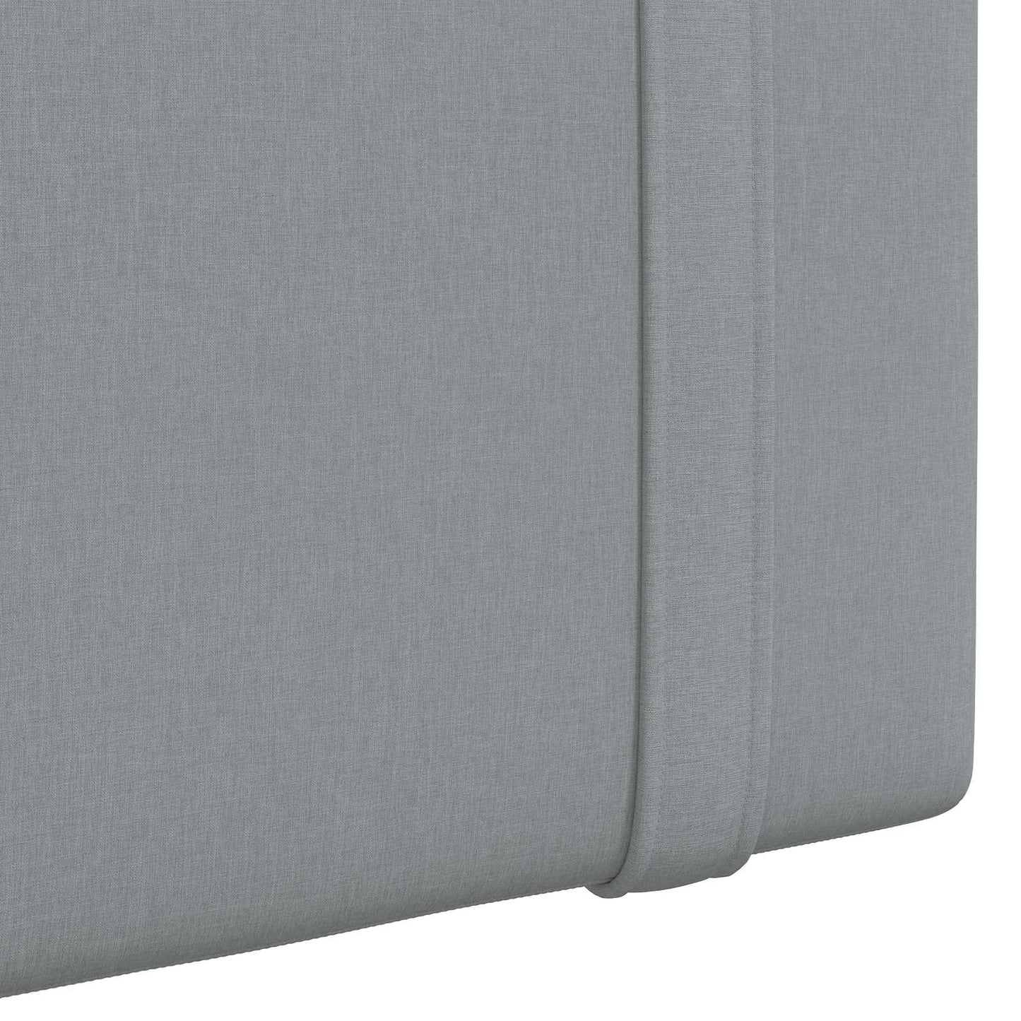 Hangend hoofdbord Met LED-verlichting Lichtgrijs Stof