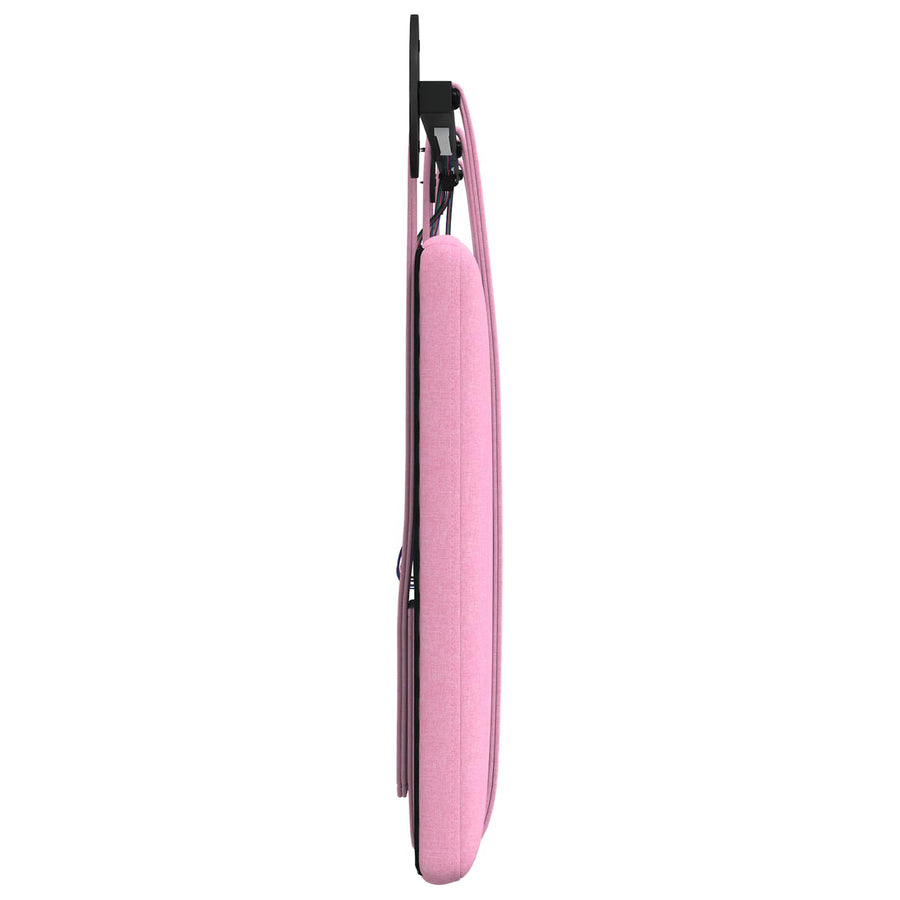 Hangend hoofdbord Met LED-verlichting Roze Stof