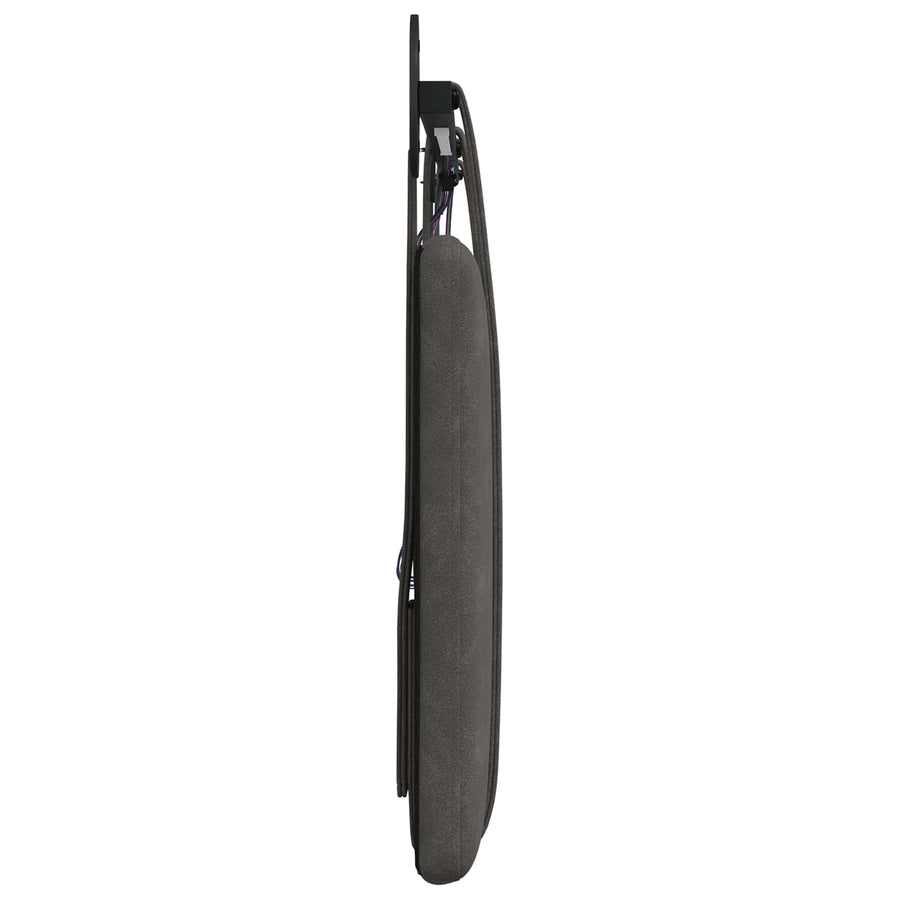 Hangend hoofdbord Met LED-verlichting Zwart Antiek PU