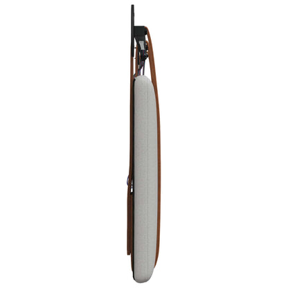 Hangend hoofdbord Met LED-verlichting Wolkengrijs Antiek PU