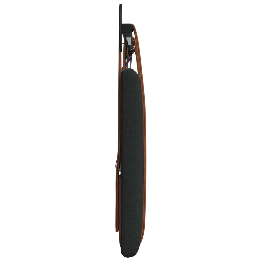 Hangend hoofdbord Met LED-verlichting Zwart Antiek PU
