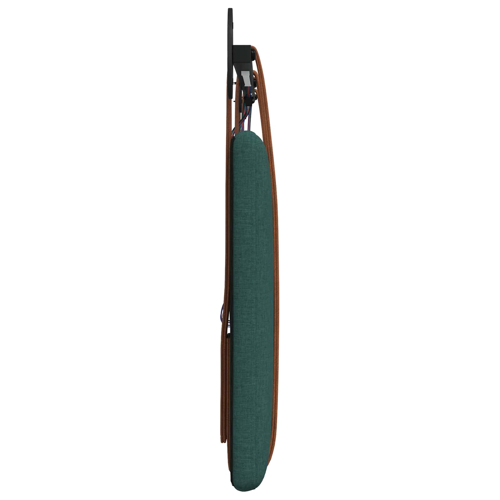 Hangend hoofdbord Met LED-verlichting Donkergroen Antiek PU