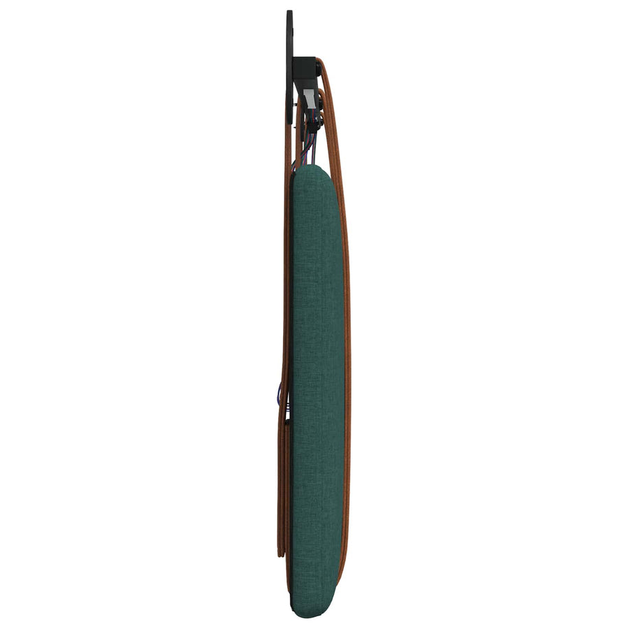 Hangend hoofdbord Met LED-verlichting Donkergroen Antiek PU