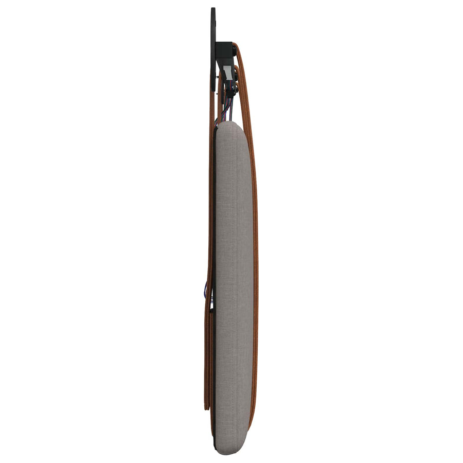 Hangend hoofdbord Met LED-verlichting Taupe Antiek PU