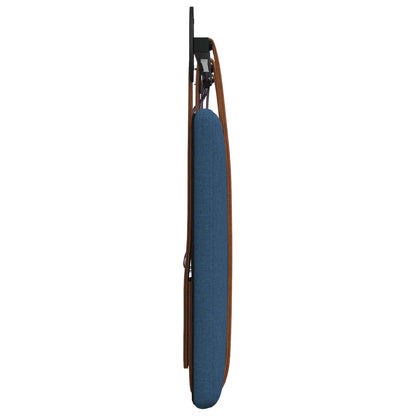 Hangend hoofdbord Met LED-verlichting Blauw Antiek PU