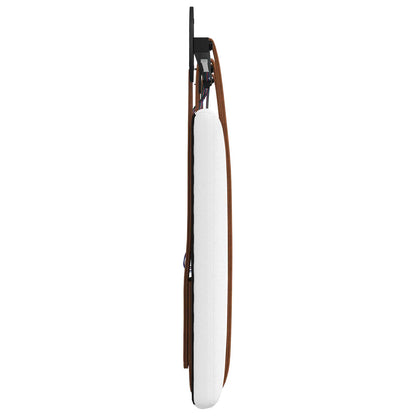 Hangend hoofdbord Met LED-verlichting Wit Antiek PU