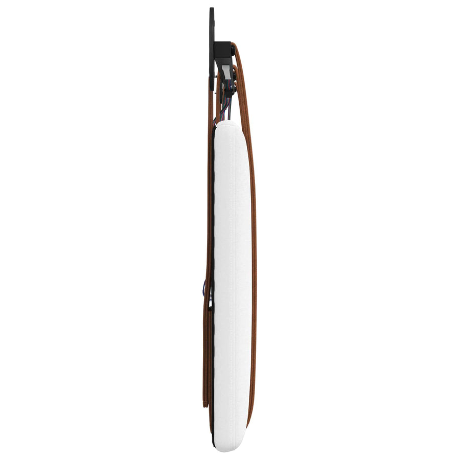 Hangend hoofdbord Met LED-verlichting Wit Antiek PU