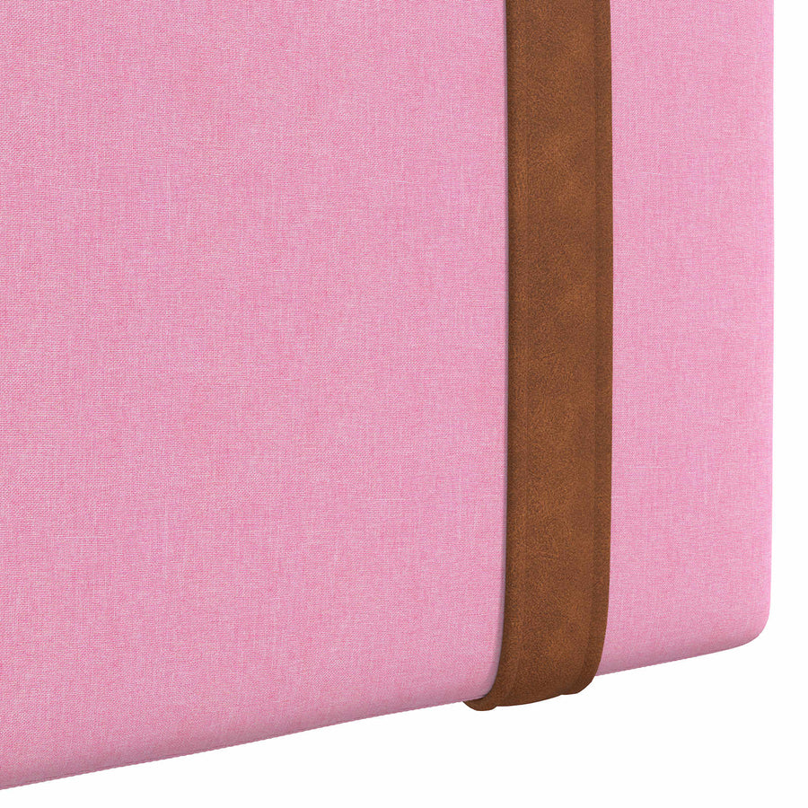 Hangend hoofdbord Met LED-verlichting Roze Antiek PU
