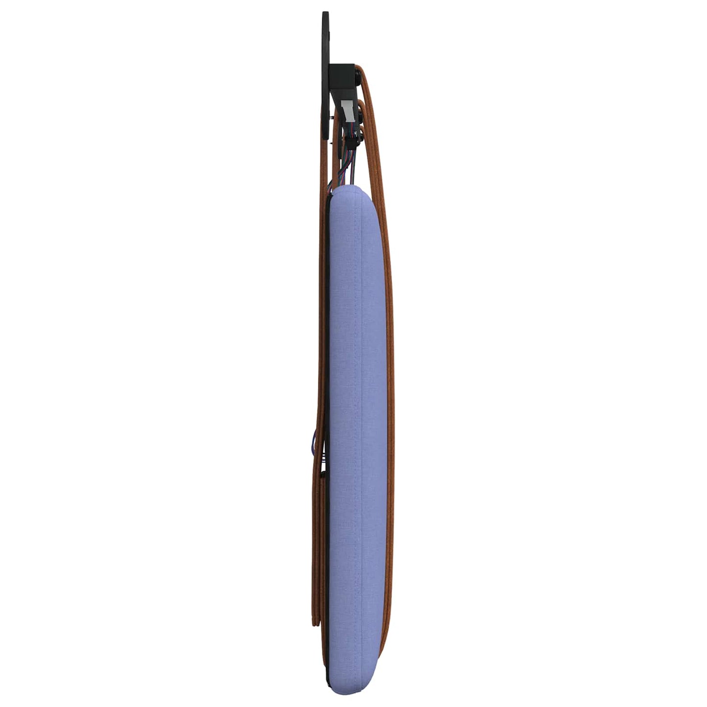 Hangend hoofdbord Met LED-verlichting Jeans Blauw Antiek PU