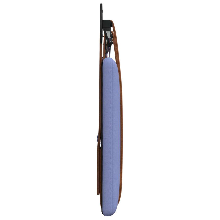 Hangend hoofdbord Met LED-verlichting Jeans Blauw Antiek PU