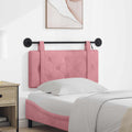 Hangend hoofdbord Met LED-verlichting Roze Fluweel