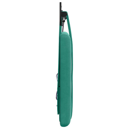 Hangend hoofdbord Met LED-verlichting Turquoise Fluweel