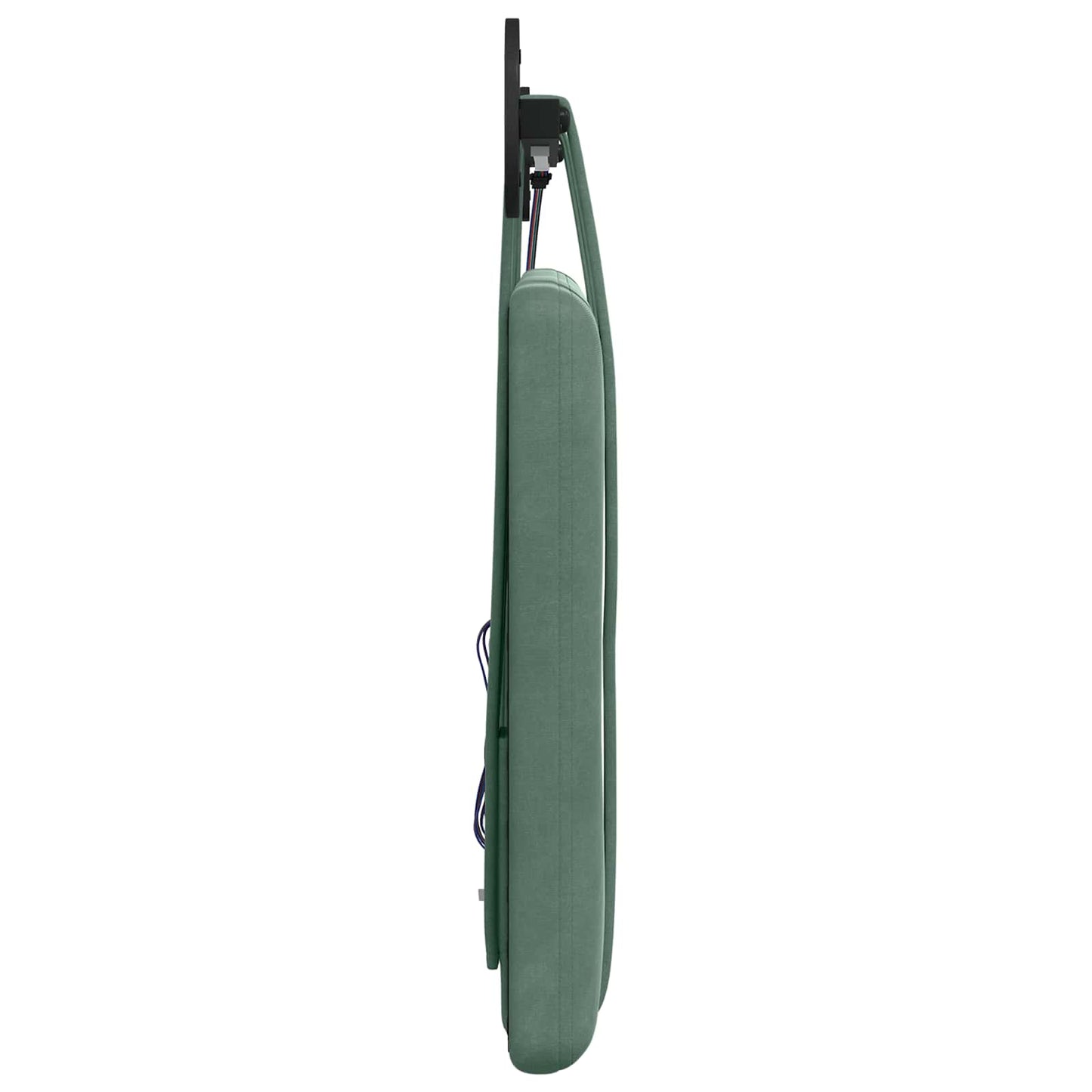 Hangend hoofdbord Met LED-verlichting Zeegroen Fluweel