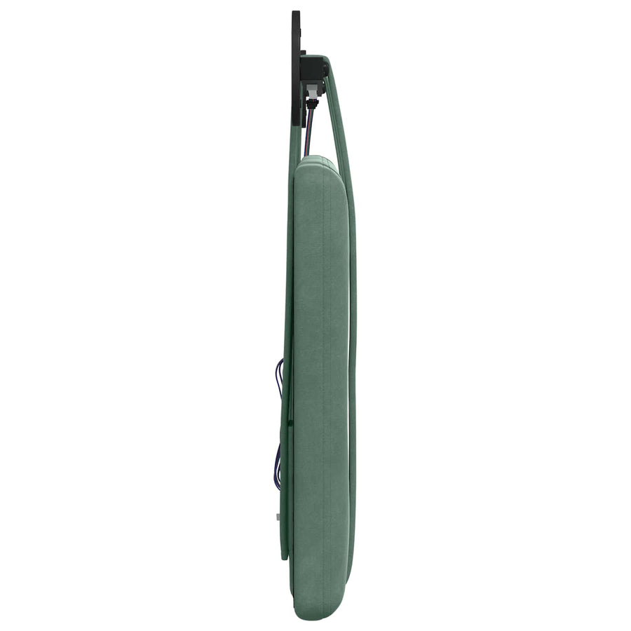 Hangend hoofdbord Met LED-verlichting Zeegroen Fluweel
