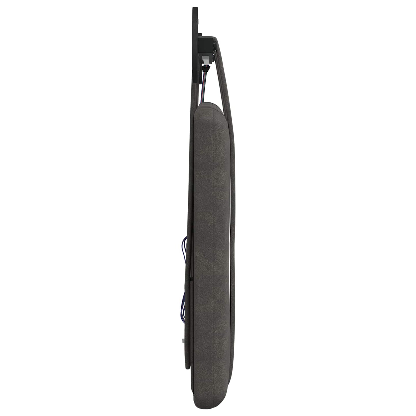 Hangend hoofdbord Met LED-verlichting Zwart Antiek PU