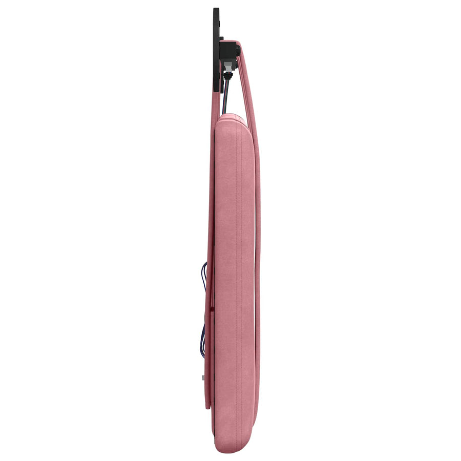 Hangend hoofdbord Met LED-verlichting Roze Fluweel