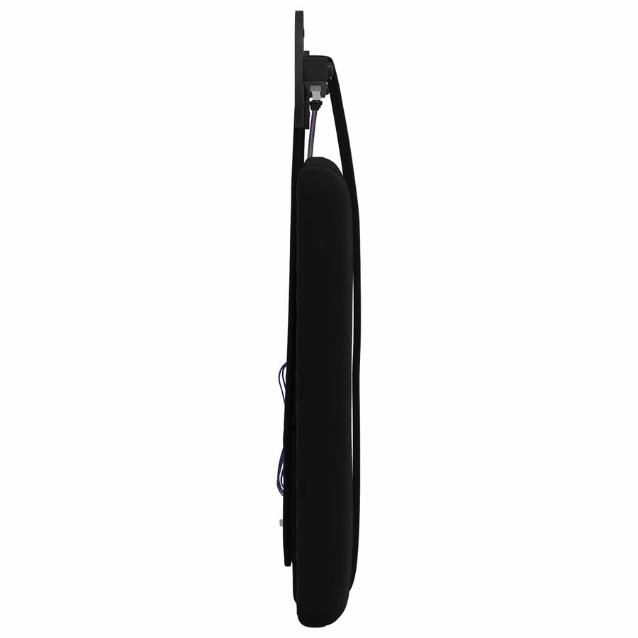 Hangend hoofdbord Met LED-verlichting Zwart Fluweel