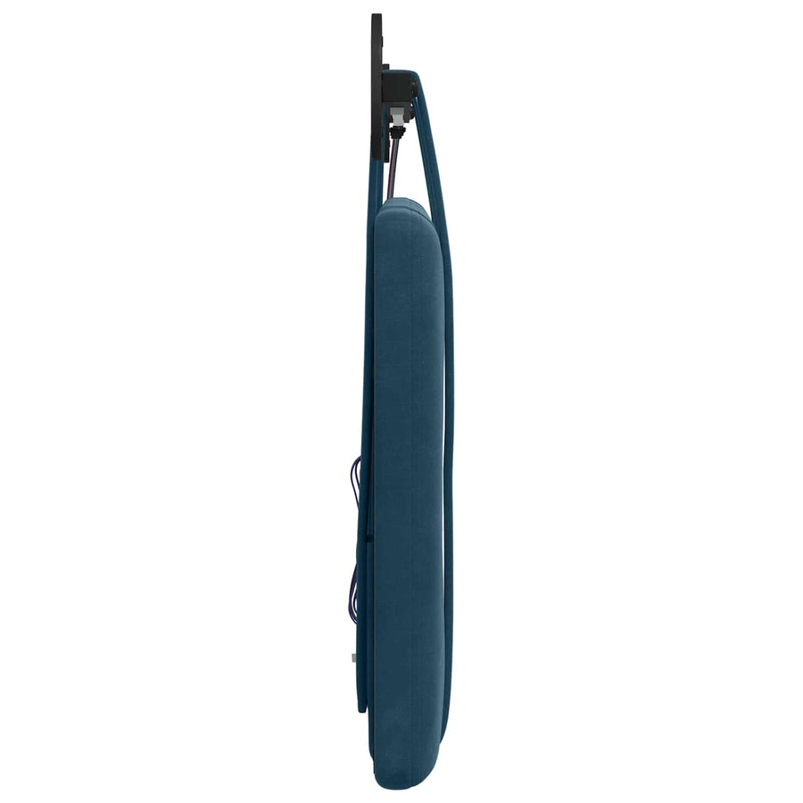 Hangend hoofdbord Met LED-verlichting Blauw Fluweel