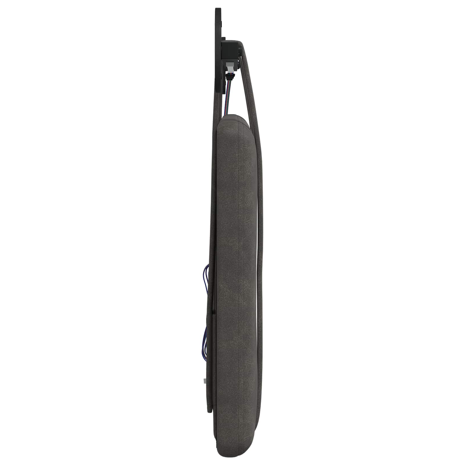 Hangend hoofdbord Met LED-verlichting Zwart Antiek PU
