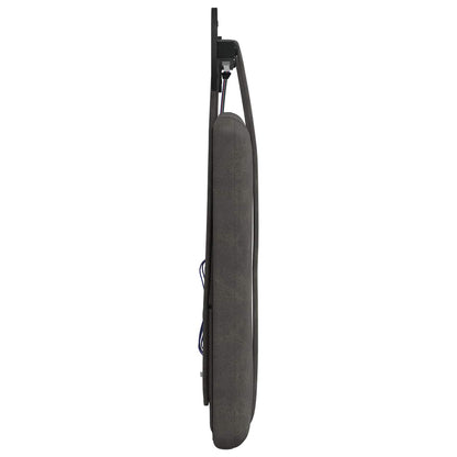 Hangend hoofdbord Met LED-verlichting Zwart Antiek PU