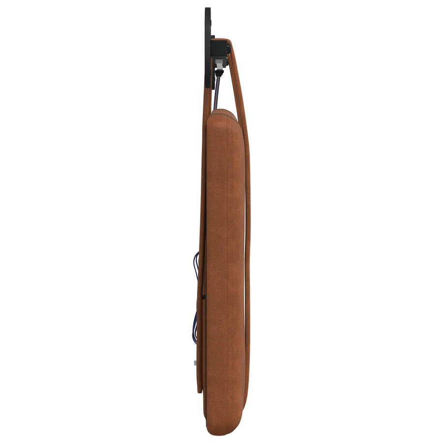 Hangend hoofdbord Met LED-verlichting Bruin Antiek PU
