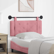 Hoofdbord 110x55x5 cm roze fluweel met LED