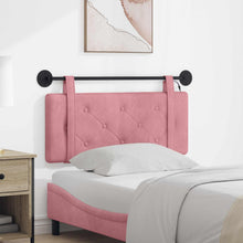 Hangend hoofdbord Met LED-verlichting Roze Fluweel